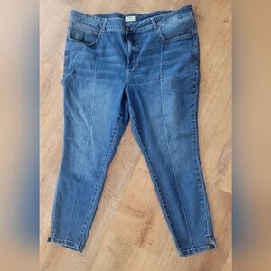 Super Skinny Ankle High Rise Blue Jeans